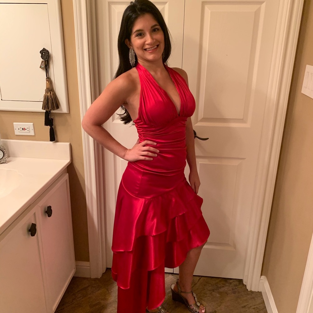 Red Silk Dress